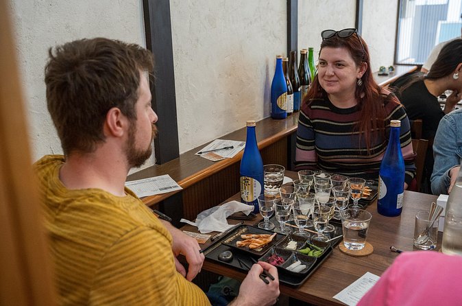 3 Hours Kyoto Insider Sake Experience | Tasting Konteki - Otsumami makes the tasting more useful