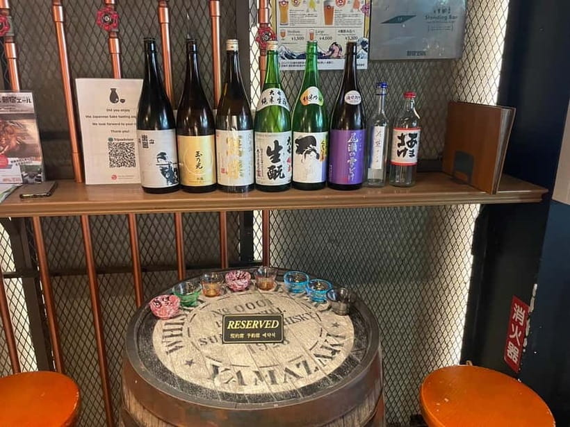 Casual Japanese sake tasting and snack experience, Kabukicho - Snacks that make the sake easier to understand