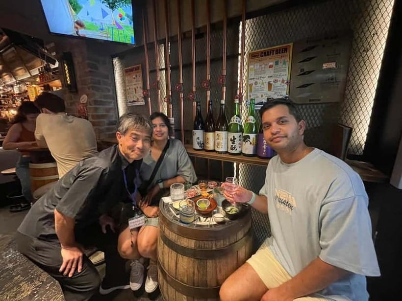 Casual Japanese sake tasting and snack experience, Kabukicho - What the $38 price really covers