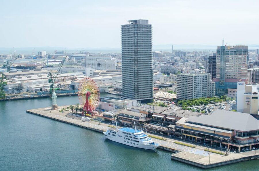 Cruise Shore Excursion: Kobe Sake Tasting with Local Guide - Meriken Park and the harbor finish