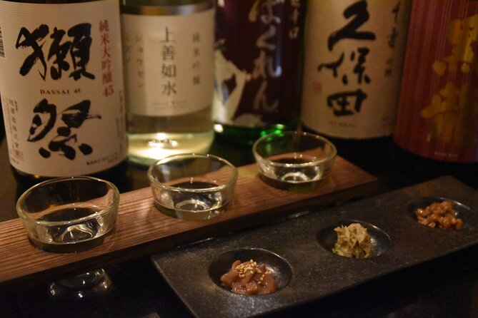 Experience Comparing Sake and Delicacies in shinjyuku - A compact sake tasting in the middle of Kabukicho