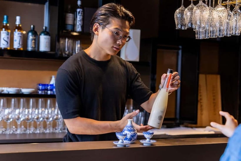 Ginza, Tokyo: Sake Experience with traditional vessels - A small group of no more than seven