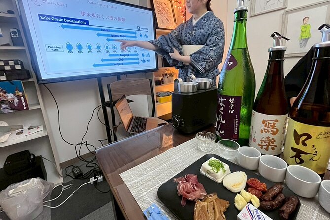 Japanese Sake Tasting and Masu Crafting Experience in Tokyo - A social evening for solo visitors and small groups