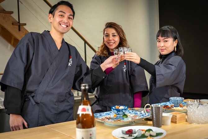 Japanese Sake Tasting & Wagyu Sukiyaki Cooking Class in Tokyo - Cooking Wagyu sukiyaki in a Tokyo studio