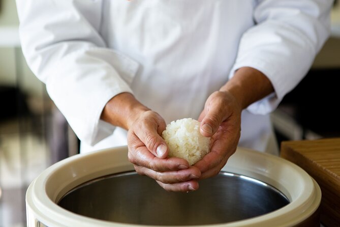 Make Otsumami + Sake Pairing (Includes 6-Course Meal) - Fifth course: mixed-rice onigiri