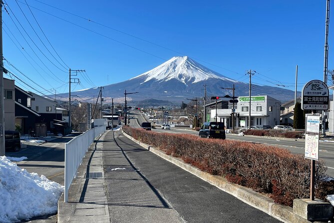 Mt FUJI - Panoramic Tour w/ Hoto Lunch, JP Sake & Onsen tatto OK! - Early views near Nishikatsura and Fujiyoshida