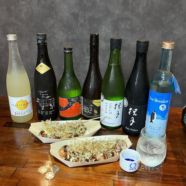 Osaka Sake Tasting with Takoyaki Cooking - Key points at a glance