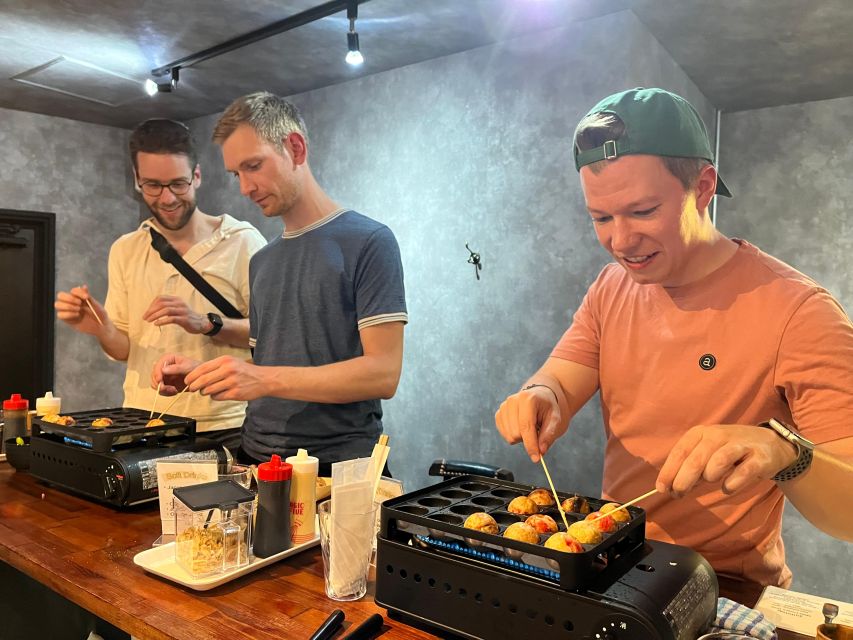 Osaka Sake Tasting with Takoyaki Cooking - Cooking Osaka’s signature takoyaki