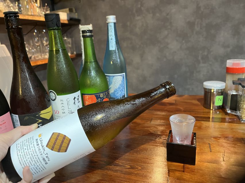 Osaka Sake Tasting with Takoyaki Cooking - More than 10 Japanese sakes to compare