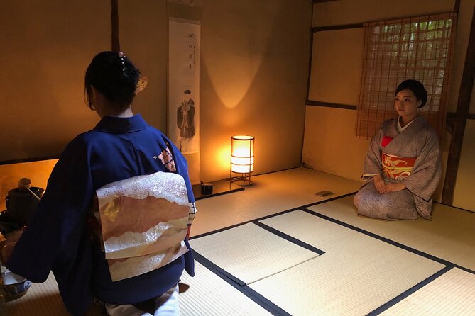 Private Tea Ceremony and Sake Tasting in Kyoto Samurai House - Kimono, haori, and katana photographs