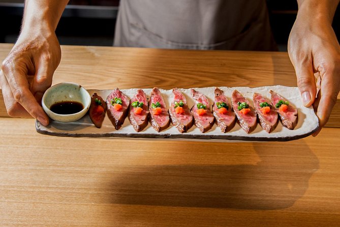 Wagyu & Sake Pairing in Shinjuku – Steak, Shabu-Shabu & More - Dashi udon and dessert keep the meal moving