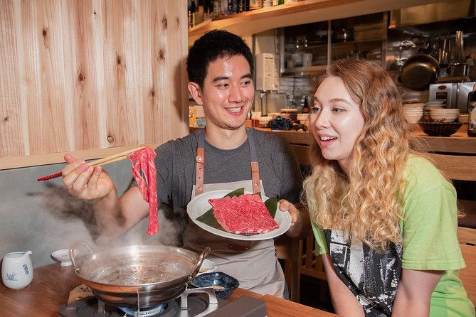 Wagyu & Sake Pairing in Shinjuku – Steak, Shabu-Shabu & More - A small room with a social feel